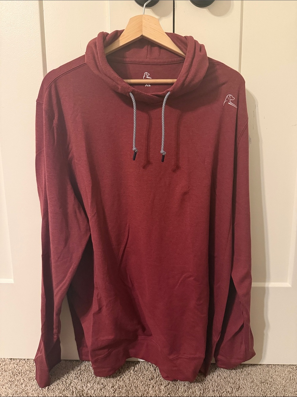 Rhoback Maroon Hesi Performance Hoodie